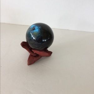 NWOT Decor Genuine Labradorite Flash Sphere